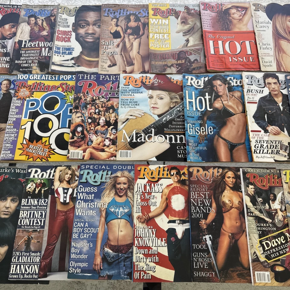 Rolling Stones Magazines Lot of 28 Vintage Magazines Late  90s and Early 2000s - Image 3 of 4