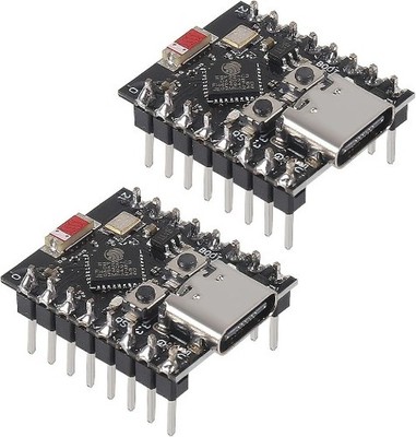 2PCS ESP32-C3 MINI Development Board C3 WiFi Module Expansion Pins Welded
