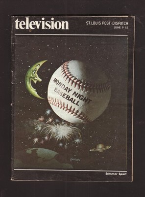 1974 NBC Monday Night Baseball St Louis Post-Dispatch Television Guide