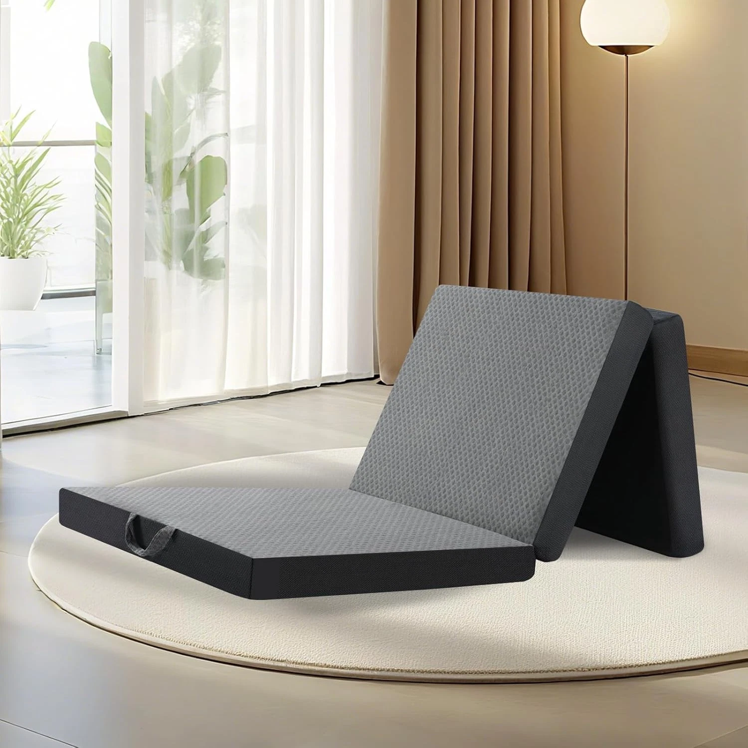 Portable Tri-Fold Memory Foam Mattress - 4" Single Size for Travel & Camping
Opens in a new window o
