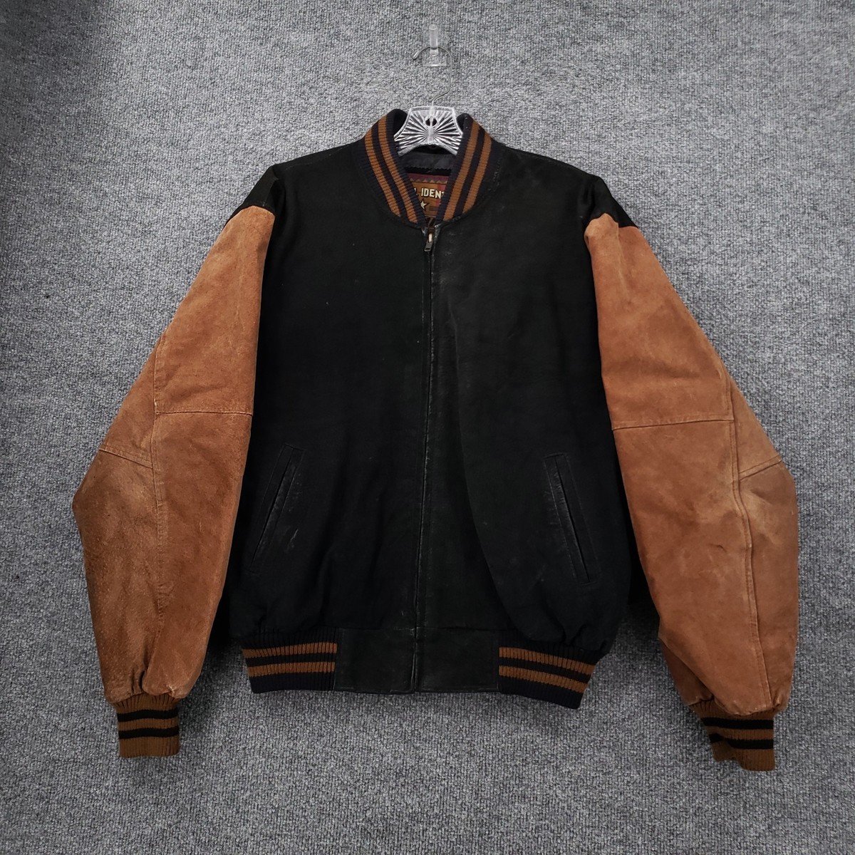 VINTAGE G-III Global Identity Leather Jacket Mens M Medium Black