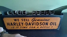 1940s BANTAS HARLEY DAVIDSON DEALERSHIP OEM COUNTER CATALOG HOLDER+MORE_ LOOK!!