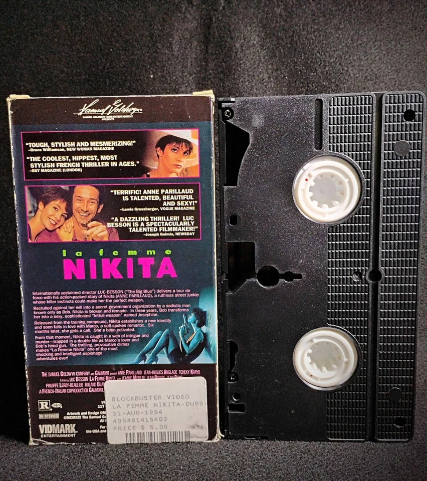 La Femme Nikita VHS (Former Blockbuster Rental), Tested, Luc Besson, Cult - Image 4 of 4