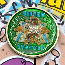 Castronomics Silver Stacker 1 oz .999 Silver Round - 1/1 Spaz Custom Enamel