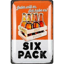 Retro Blechschild BIER lustige Schilder mit Spr&uuml;chen als Bar Dekoration 20x30cm