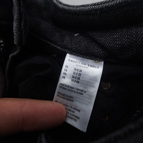 American Eagle Slim Straight Flex Jeans Mens / Teens 26 x 28 Skate Distressed - Picture 9 of 10