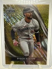 2024 Topps Chrome Black - Byron Buxton #54 Gold Mini-Diamond Refractor /50