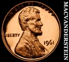 1961 Lincoln Wheat Cent- Lustrous Choice Gem Proof  #i4879