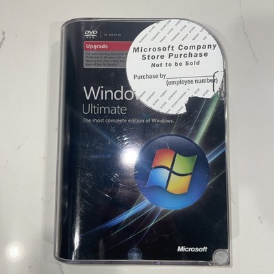 Microsoft Windows Vista Ultimate Upgrade SP1 32 & 64-bit with key Genuine