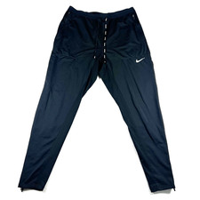 Nike Phenom Elite Dri-FIT Running Pants Men's Medium Black Tapered Zip Ankle