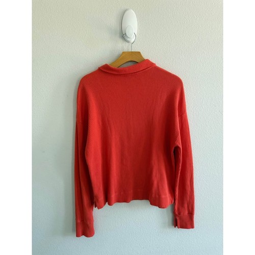 Kule Women’s Cotton Waffle Knit 3 Quarter Zip Sweater Sz XS - Picture 5 of 7