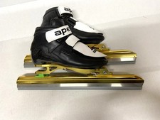 Apex Carbon Fiber Ice Speed Skates w/ Chrome Blades -size 4, EU 34