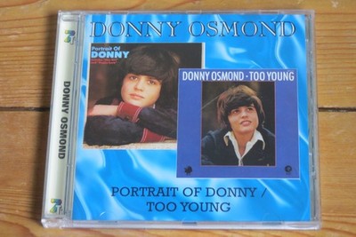 DONNY OSMOND - Portrait of Donny / Too Young - 2 albums on 1 Cherry Red 7T's CD