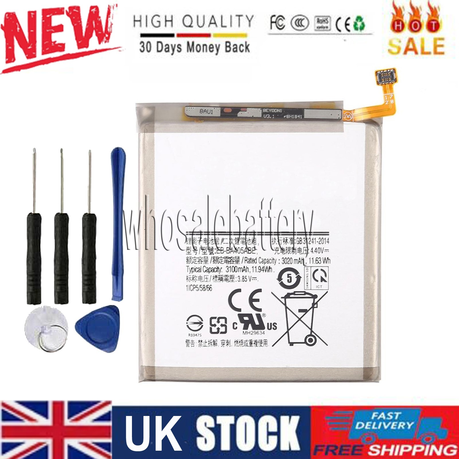 Battery For Samsung Galaxy A40 EB-BA405ABE SM-A405F SM-A405FN/DS SM-A405F/DS
