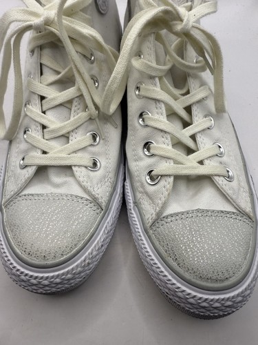 Converse Chuck Taylor All Star Tipped Metallic Hi Top Sneakers Size 9 559888C - Picture 2 of 10