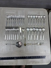Set Of 31 WM Rogers IS Silver Plate Flatware Set + 3 Misc 