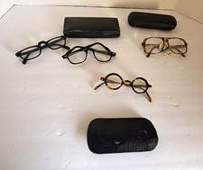 Lot of 2 Unisex Adults Eyeglasses Frames Tortoiseshell Round & Black Rectangular