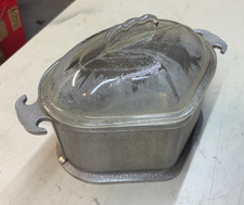 Guardian Service Heart Shaped Pan Glass Lid Aluminum Vintage USA 2 Piece