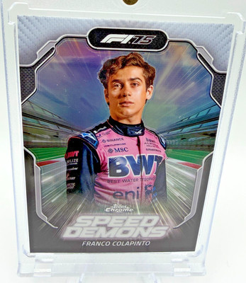 Franco Colapinto 2025 Topps Chrome F1 Speed Demons Insert SD-9 BWT Alpine