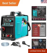 Plasma Cutter 50A Dual Voltage Inverter Pilot Arc LED Display Air Sensor