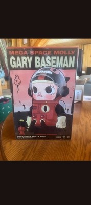 Pop Mart Mega Space Molly 400% Gary Baseman Art Toy Figure Red Black White
