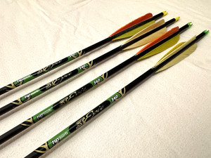 Easton St Epic 340 Carbon Hunting  Target Arrows 9.4 gpi HP insert 24.75" Qty. 4