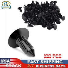 100X Bumper Fastener Clips Auto Car Hole Plastic Rivets Retainer Fender Push Pin