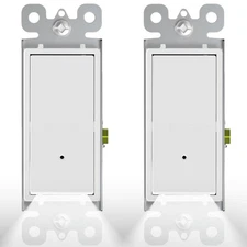 2Pack SOZULAMP Illuminated Light Switch-Single Pole Wall Switch with Night... 