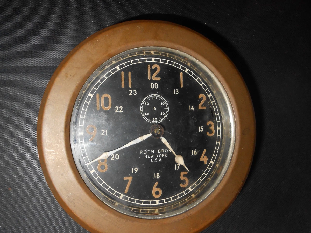 WWII US Navy Deck Clock Antique Maritime Clocks for sale | eBay