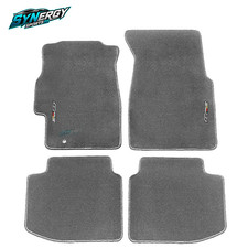 For 96-00 Honda Civic Gray Nylon Floor Mats Carpet Non Slip W Emblem For 96-00 Honda Civic Gray Nylon Floor Mats Carpet Non Slip W Emblem