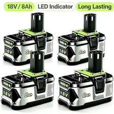 2PACK 8.0Ah Battery For Ryobi One Plus P108 18V Lithium-ion High Capacity Lots