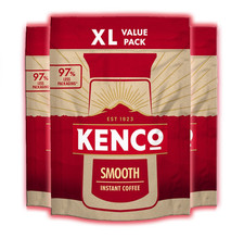 Image of Kenco Smooth Roast Instant Coffee Refill Bag 3 x 300g (Total 900g)