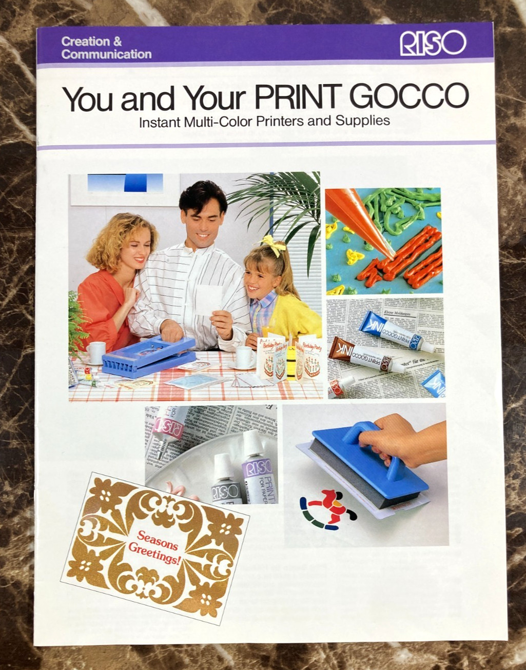 RISO Print Gocco Owners Manual B6 Hi-Mesh Set Template Design Sheets Catalog