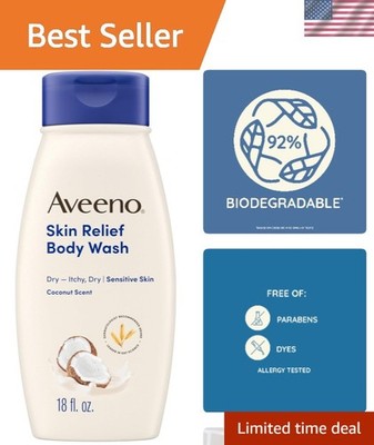 Gentle Coconut Skin Relief Body Wash with Triple Oat - 18 Fl. Oz, Moisturizing
