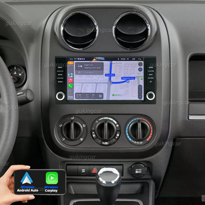 7'' Android 13 Carplay Car Stereo Radio GPS Navi For Jeep Compass 2009-2017
