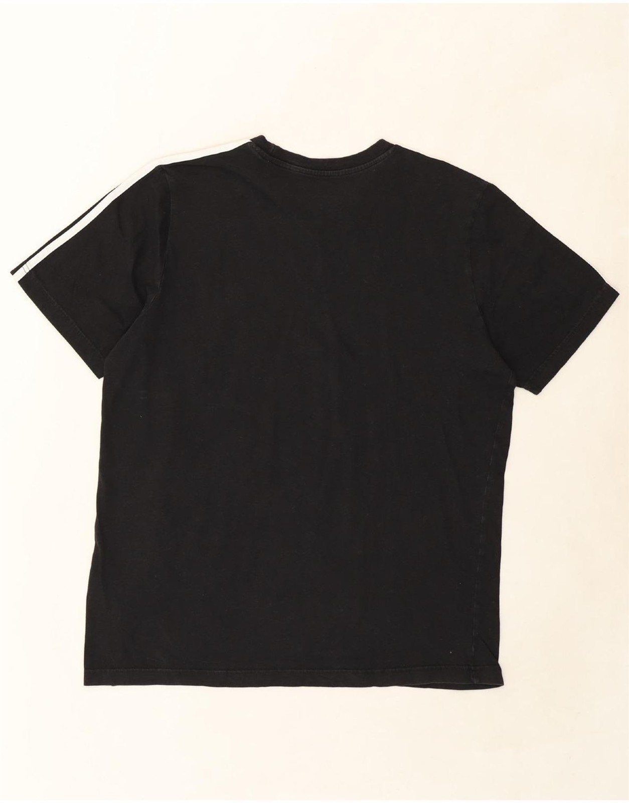 ADIDAS Mens T-Shirt Top Large Black Cotton D106 thumbnail 2