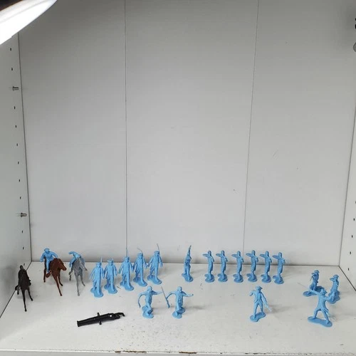 Vintage Marx Toy Soldiers Colonial Revolutionary War Army Builder Lot 20 Figures