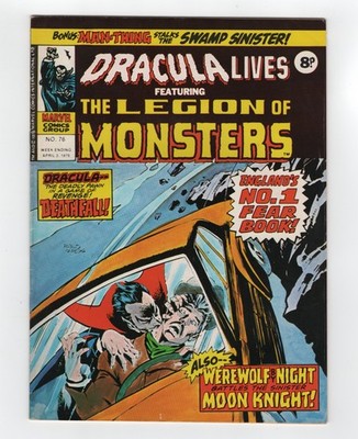 1975 MARVEL TOMB OF DRACULA #35 & WEREWOLF BY NIGHT #32 1ST MOON KNIGHT RARE UK