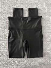 Spanx Black Faux Leather Legging Size Medium