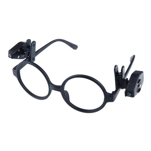 2pcs Flashlight Universal Glasses Reading-Lamp 360° Rotary-Eyeglass Clip Lantern - Afbeelding 5 van 8