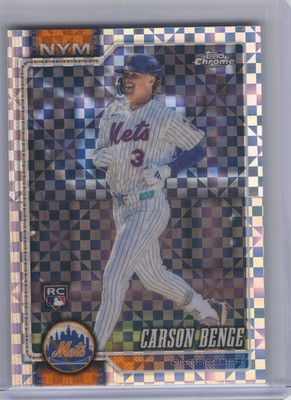 2026 Topps Chrome #87 Carson Benge X-Fractors New York Mets RC