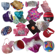 Build A Bear Workshop Lot of 17 Clothes Shirt Swimwear Costume Hats Underware 