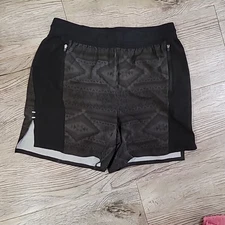 Chubbies Unlined Athlounger Ultimate Training Shorts Black Aztec 5.5" Inseam S L