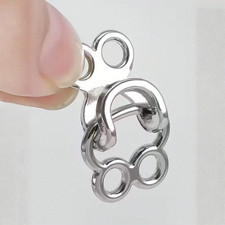 20pcs Metal Snaps Hook & Eye Fasteners Sewing Supplies For DIY Cloth Coat Jacket