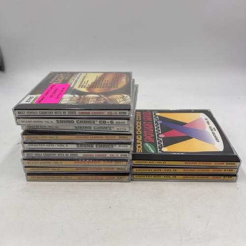 New Sound Choice SPOTLIGHT STAR SERIES Lot Karaoke CD+G Country 9 Sealed 3 Used - Picture 18 of 18