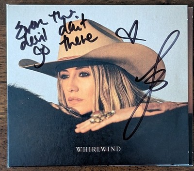   SIGNED  LAINEY WILSON WHIRLWIND CD AUTOGRAPHED ON SLEEVE WITH SONG LYRICS
