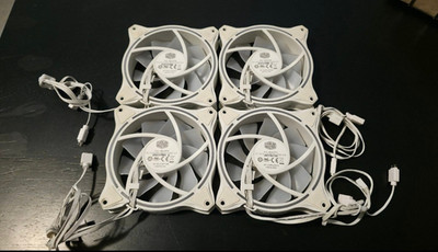 4 Cooler Master 120mm ARGB RGB Fan DF1202512RFMN 650 - 1800 RPM 5V