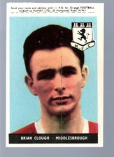 Brian Clough 1958-59 A&BC Footballers #5 RC
