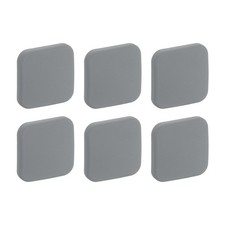 Door Stoppers Wall Protector, 6pcs Silicone Door Handle Buffer, Grey