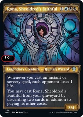 Rona, Sheoldred's Faithful (Textured Foil) - 356 - NM - Dominaria United